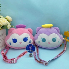 亮亮毛绒玩具 星瞳猫头包