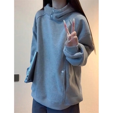 卫衣男连帽设计感分割解构上衣秋季休闲宽松运动外套W1708，女装短外套，星座1116A（原606A-3）