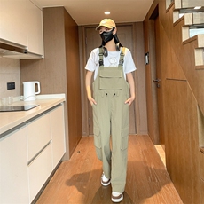 217-2-K2499-P85情侣装工装裤春夏季连体衣背带裤男女休闲裤~现货，男装工装外套，星座217-2