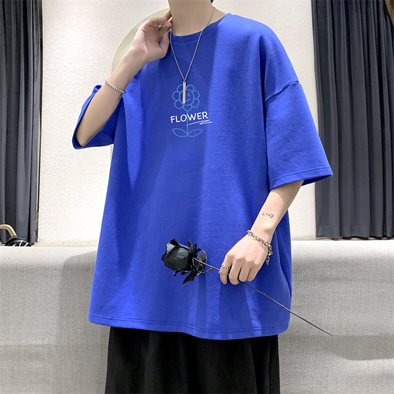 纯棉短袖t恤男大码半袖打底衫宽松体恤衫DX17274-P20大皂风,男装T恤,电商A040