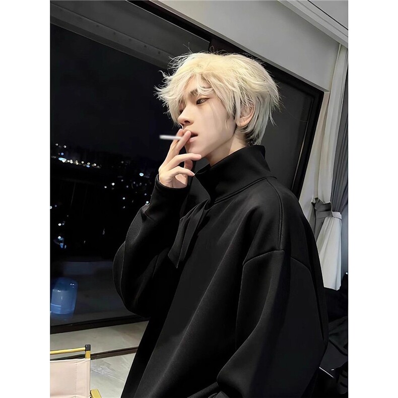 网图人夫感德绒打底衫男冬季保暖内搭半高领长袖t恤TX67913-特P39,男装T恤,星座1007（原301D）