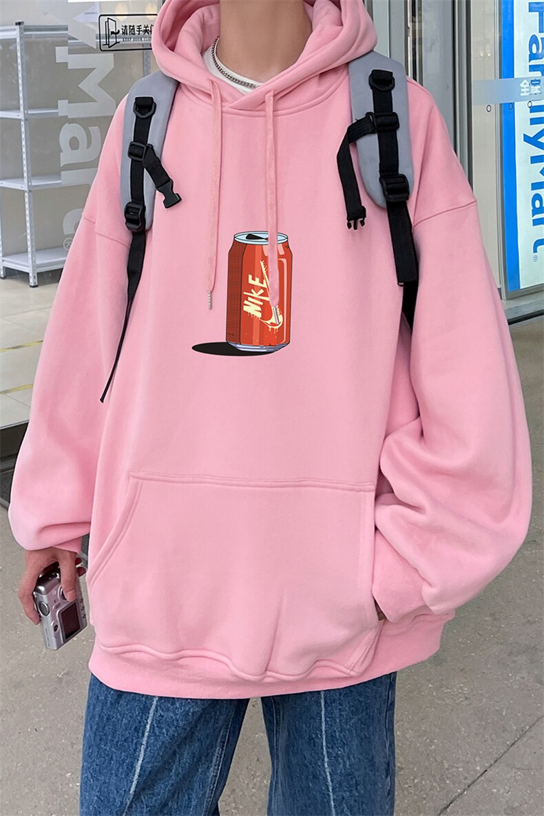 秋冬季连帽卫衣可乐印花情侣六色大码外套A071-W558-P45,男装卫衣,电商A071