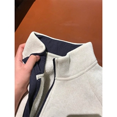 针织拉链夹克外套1302-GS10-P75成分100聚酯纤维，男装夹克，星座1302