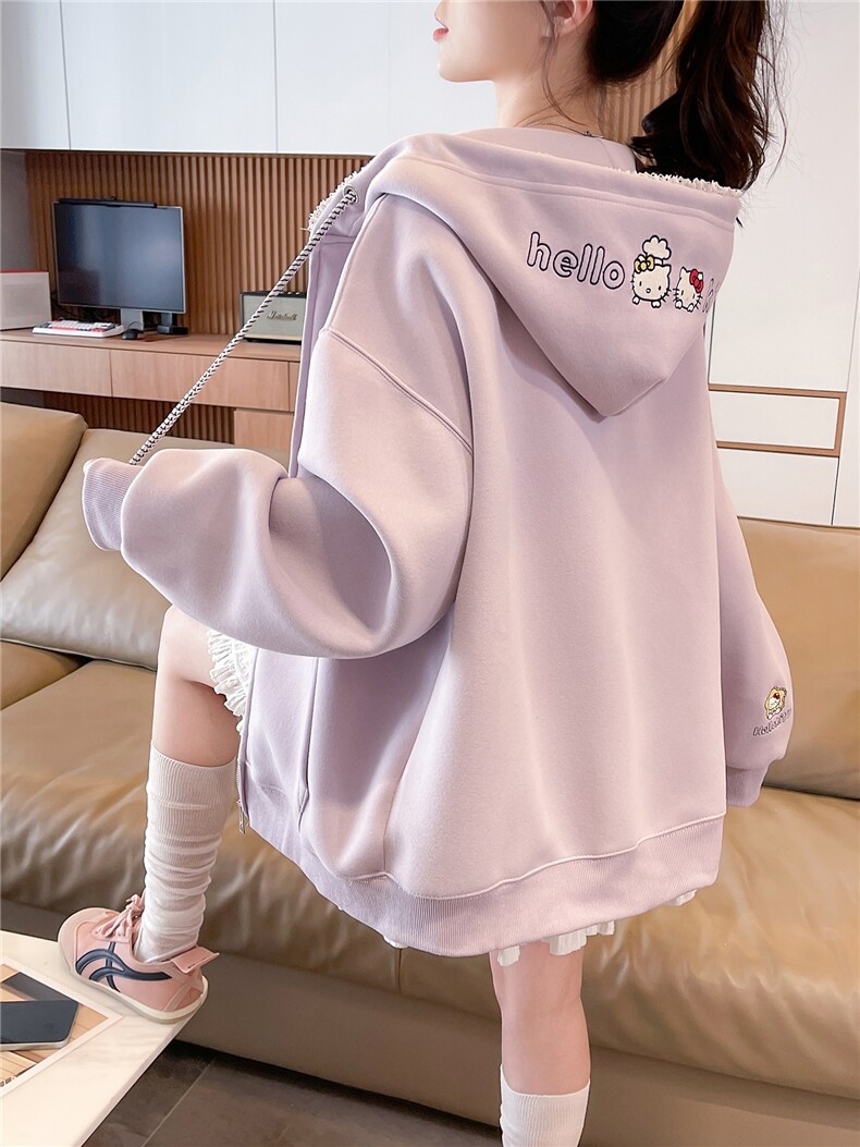 现货2026春秋季连帽外套女针织撞色可爱风学生休闲百搭外套,女装卫衣/绒衫,网红馆