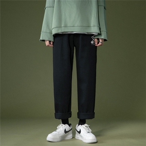k1010-p45-控68 M-5XL 中性宽松大码牛仔裤cityboy图片