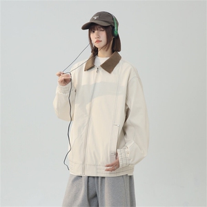 2025春休闲痞帅工装翻领夹克潮流外套得物二开XZ301b-2-JK2585P78