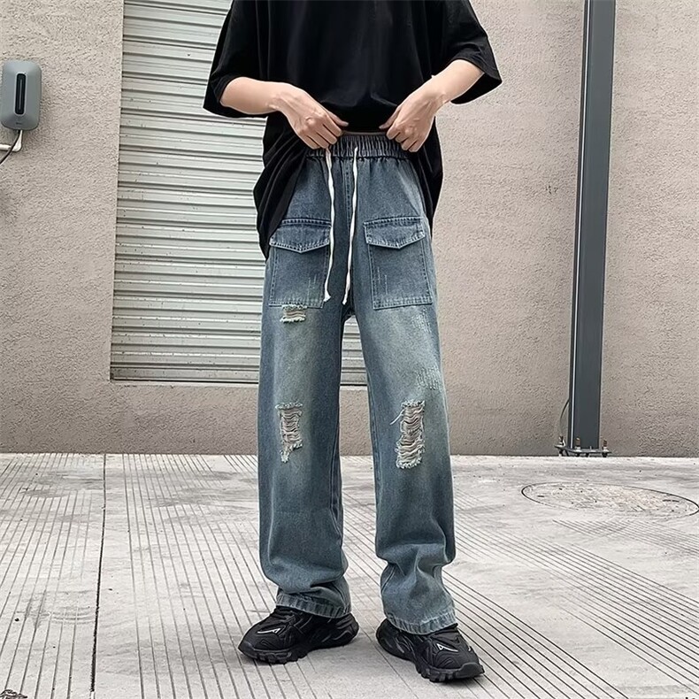 美式牛仔裤男款秋季长裤潮N1069P43,男装牛仔裤,星座1116-2