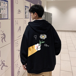 KS21265-P38 连帽开衫卫衣男运动外套大码班服图片