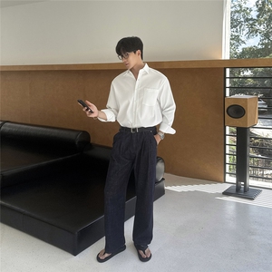 时尚百搭CLEAN FIT 原色牛仔裤 藏青 N17/P85图片