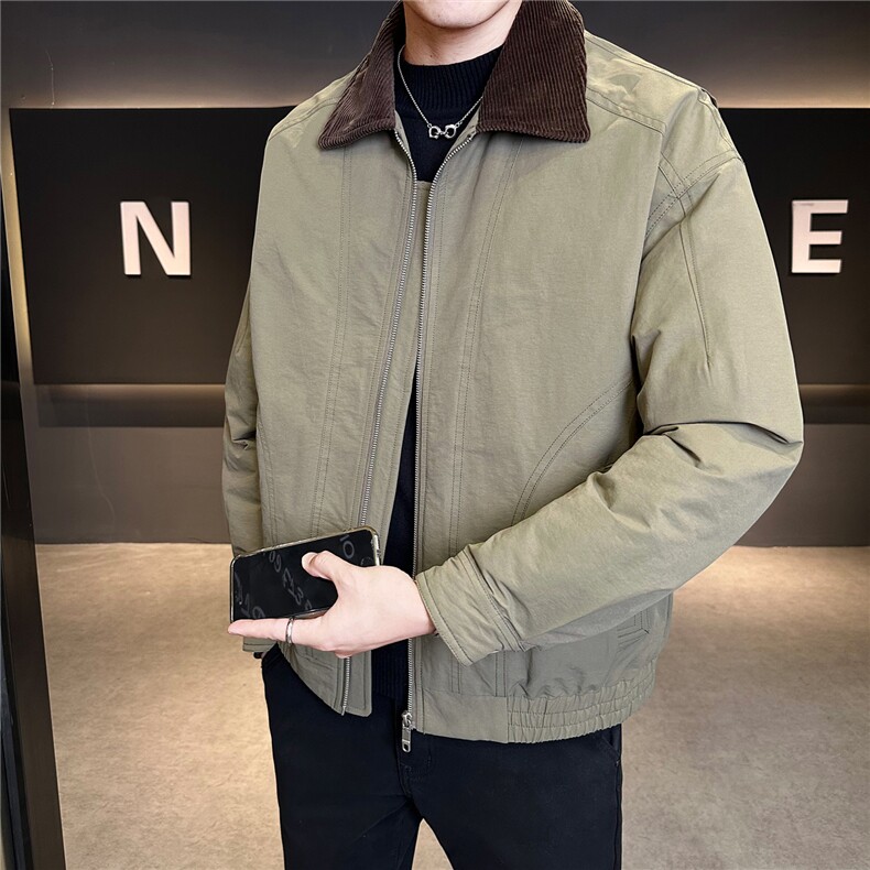 新标巴恩风羽绒服轻奢老钱风外套现货数据款Y5525-P195,男装羽绒服,电商A237