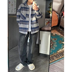 流行夹克中长日常外穿标准文艺男翻领原宿气质秋季长袖J1088，男装夹克，星座1116A（原606A-3）