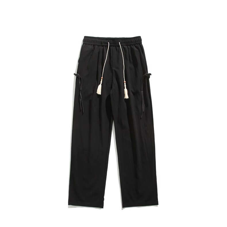 夏季新款新中式飘带设计宽松百搭休闲裤B315-K24069--特p30控58,男装休闲裤,电商B315