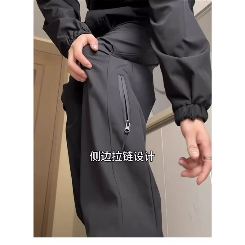 网图冲锋裤户外防风防水三防工装裤子长裤A025-K032-P28加绒P38,男装工装外套,电商A025