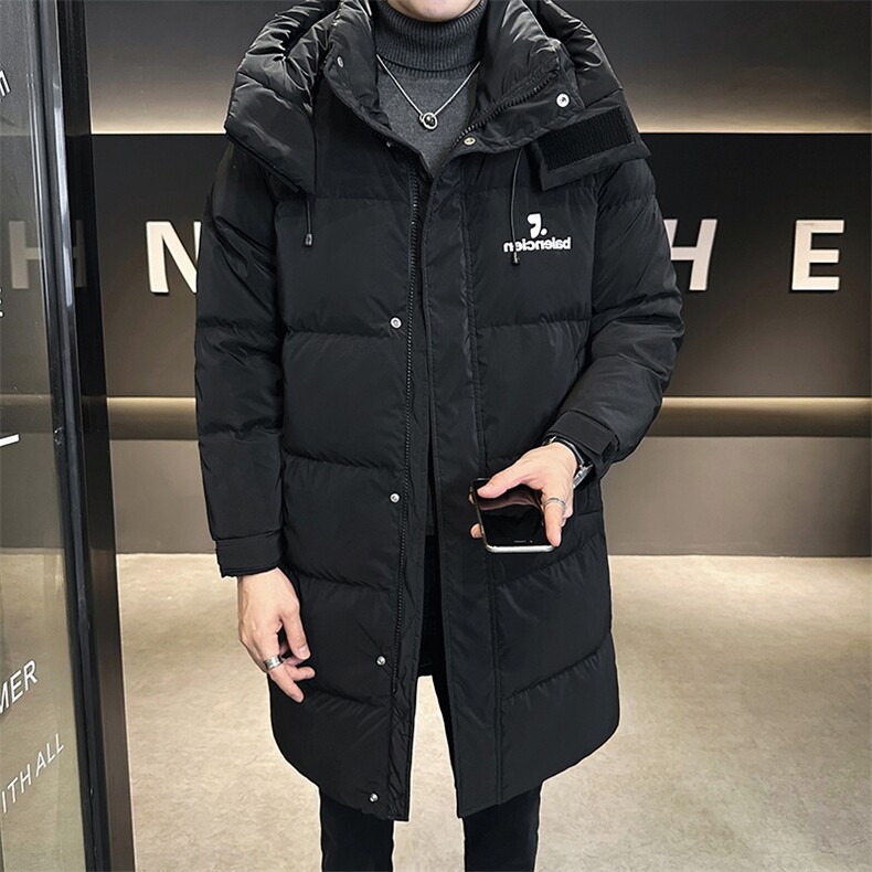 长款男冬季加厚2025新款连帽休闲外套男A313-9909-P260,女装短外套,电商A313