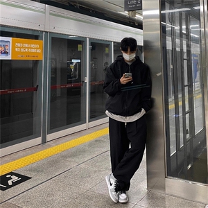 816B-JK101-P85 春季男连帽防风防水夹克外套韩版夹克休闲冲锋衣图片