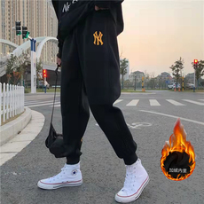 冬季裤子洋基队时尚休闲百搭加绒卫裤水貂绒A068-HMFSK79-TP68，男装休闲裤，电商A068