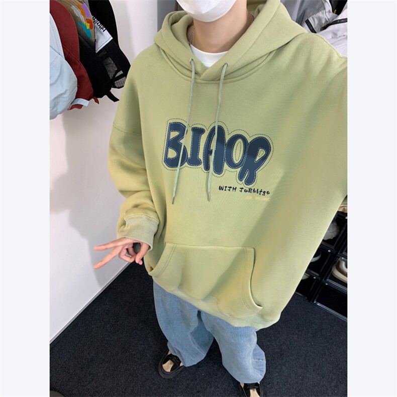 ！连帽圆领卫衣男装港风帽衫男LM124-P35,男装卫衣,电商B367
