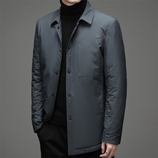 D922-1冬季新款男士羽绒服翻领外套修身白鸭绒P276，男装羽绒服，电商B360