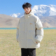 现货抖音得物可供视频三防加厚羽绒连帽棉衣外套面包棉服85557，男装棉衣，电商A486