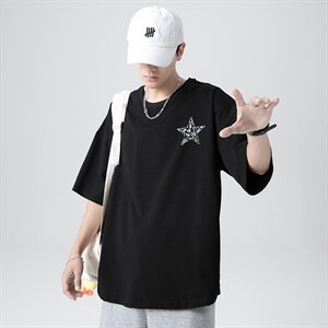 2夏季短袖T恤男潮流时尚港风t恤男A210-A8337-P28图片