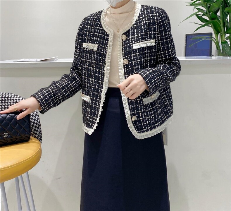 【现货】精致木耳边小香风，其它，麦丝尚