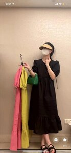醋酸缎连衣裙图片