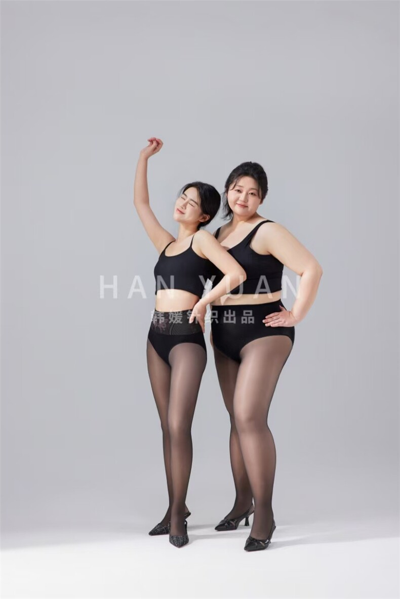 2025年秋季高腰收腹提臀加肥加大黑透打底袜，女装打底裤，炳炬电商供货