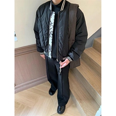 褶皱肌理双面穿棒球服男款春秋季复古宽松休闲夹克外套MY310，男装夹克，星座1116A（原606A-3）