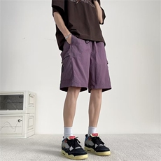 休闲短裤男士韩版潮流大口袋高街夏季2024新款ins五分裤K5514-P33，男装牛仔裤，星座412-2