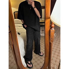 扎染印花日式复古潮流翻领长袖衬衫上衣春夏季男生衬衣TTX68，男装衬衫，星座208-5