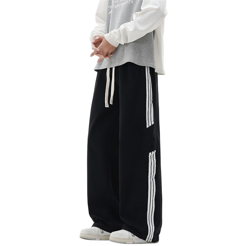 秋冬季新款美式条纹牛仔裤男三条杠休闲直筒裤子四季款NH058-p45,男装牛仔裤,星座224-1