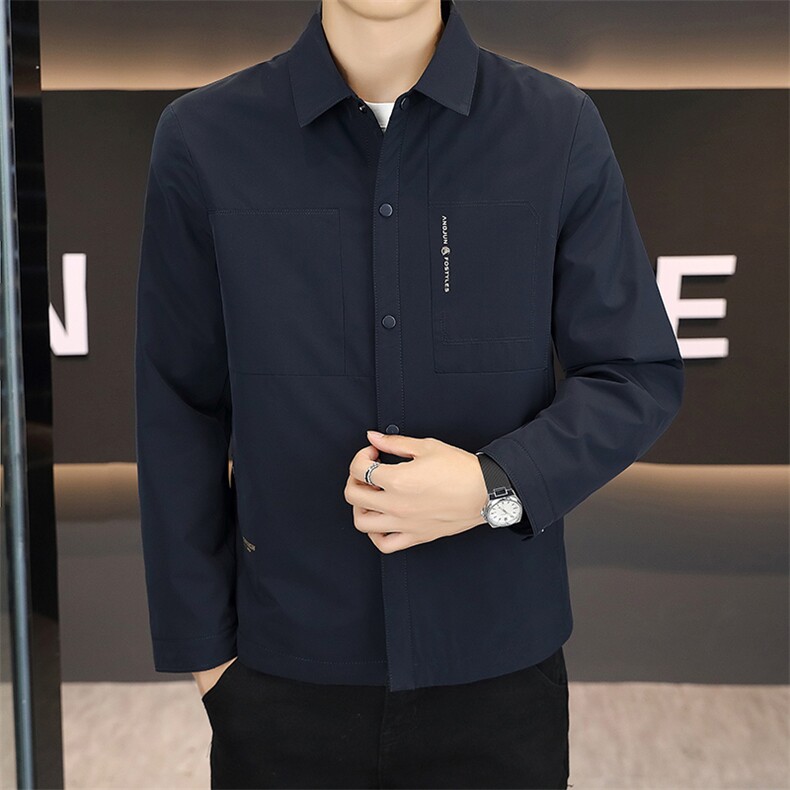 春季夹克男高品质翻领外套型男商务休闲百搭青年外套男N9802-P120,男装夹克,星座310B-3
