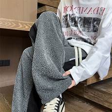 K25104批45控68秋季美式拼接休闲裤百搭宽松直筒裤长裤男裤子，男装休闲裤，电商D229A