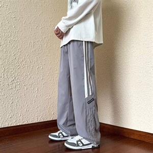 高街潮牌运动卫裤男春秋季宽松直筒阔腿休闲长裤 K4700-P28图片