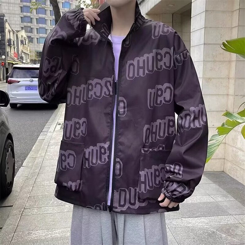 外套男士秋季潮牌美式痞帅夹克港风ins高街新款休闲上衣潮T73/P40，男装夹克，星座506