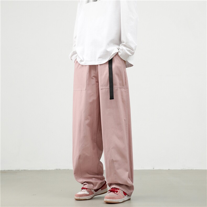 早秋新款卡扣水洗工装裤M~5XL XZ604-KG60-P50控68图片
