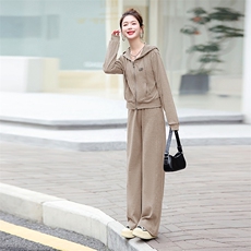 2024春季新款时尚潮流三件套女装套装宽松显瘦休闲运动服，女装套装/套裙，梦芯尔