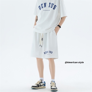 polo衫男潮流印花大码情侣套装T3540上衣33-DK8522裤子30【特价】图片