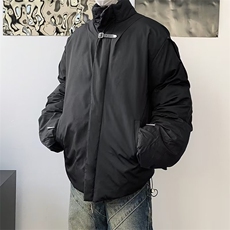保暖小众立领棉衣棉服男金属高级感加厚棉袄痞帅潮牌外套冬季，男装棉衣，星座716-2