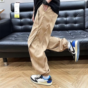 束脚裤男韩版潮流痞子个性帅气2026夏季新款ins宽松长裤K3722-P30图片