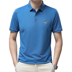 夏季男士短袖休闲t恤百搭polo衫中年爸爸夏装上衣QP1630-P55，男装Polo衫，星座1105-3