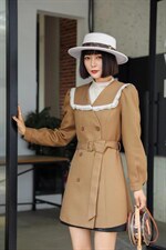 秋冬风衣裙，女装风衣，博内歌特