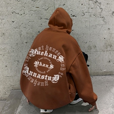 抖音供货、复合重磅360克现货连帽卫衣宽松D223A-WY2378-特P35，男装卫衣，电商019-1