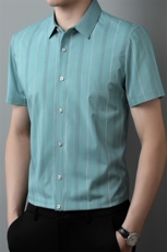 ZG1389男式2023年夏季新款衬衫男短袖商务时尚休闲衬衣男装P55，男装衬衫，电商B360
