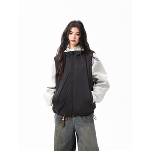 90%绒新标有报告 短款宽松羽绒服马甲上衣 Y996/ P190 现货图片