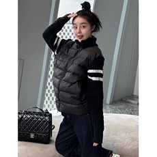 羽绒服男女韩版宽松高街情侣设计感痞帅潮牌拼接毛衣棉服MY888，男装针织衫/毛衣，星座1116A（原606A-3）