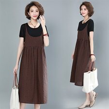 套裙2021年夏季新款短袖纯色时尚修身显瘦气质百搭，女装套装/套裙，简韵佳