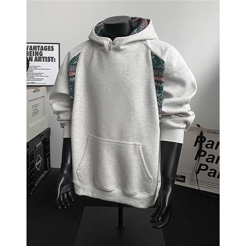 纯色卫衣男潮牌高街宽松连帽上衣秋冬WY88111-P39,男装卫衣,星座208-5