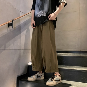 夏季ins复古街头嘻哈慵懒松垮灯笼裤痞帅九分休闲裤男女2977-p35图片