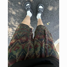 民族风毛呢短裤男夏季2024宽松直筒复古时尚休闲阔腿裤D557/P45，男装牛仔裤，星座206（原A221）